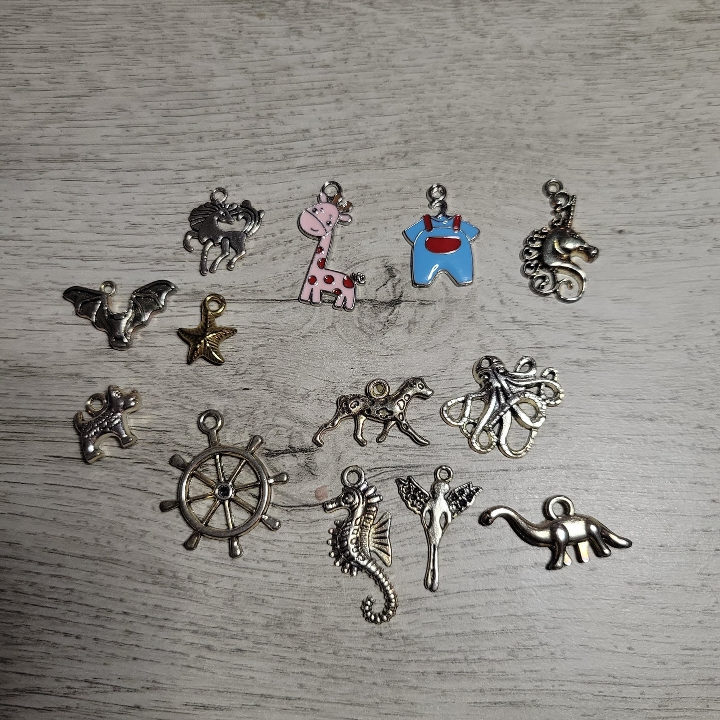 Random metal charms